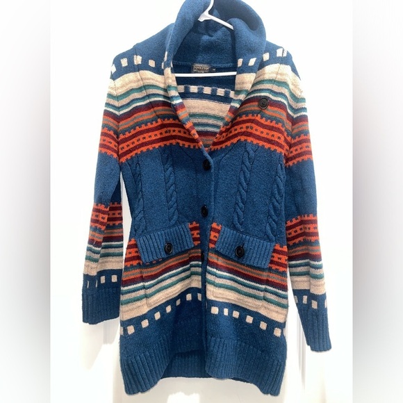 Pendleton Women's Lodge Stripe Cardigan Sweater - Picture 2 of 7